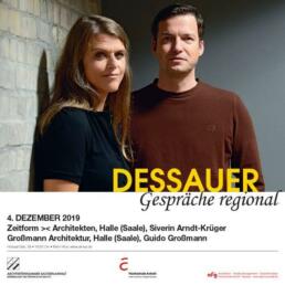 Zu Gast bei den „DESSAUER Gesprächen - regional“ waren die freiberuflichen Architekten Siverin Arndt-Krüger (Zeitform >< Architekten) und Guido Großmann (Großmann Architektur).