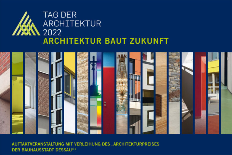 Grafik Einladung Auftaktveranstaltung "Tag der Architektur 2022"